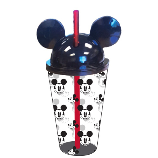 Picture of Disney Happy Mickey Multi Faces Ear Tumbler Black water bottle