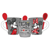 Picture of Disney Mickey Minnie  Amazing Day Mug  Spoon Gray Red