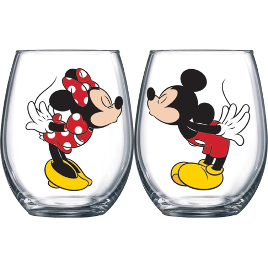 Picture of Disney Mickey Kissing Minnie Stemless Glass 2pc Set  Glass