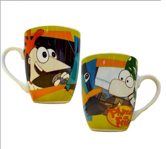 Picture of Disney Phineas and Ferb with Perry Barrel Porcelain Mug