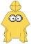 Picture of Disney Adult Poncho Raincoat Minions One Eyed Yellow