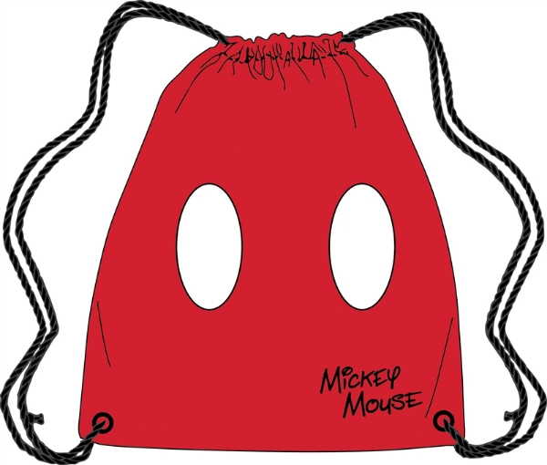 Picture of Disney Drawstring Tote Mickey Pants Red bag