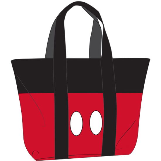 Picture of Disney Beach Tote Mickey Pants Black Red bag