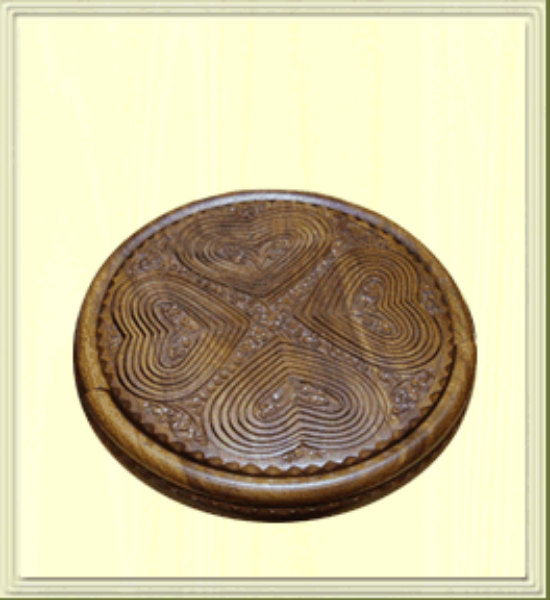 Picture of Angel Wood Handcraft Candy Fruit Decorative Kitchen Collapsible Baskets 12'' 4 Compartments
