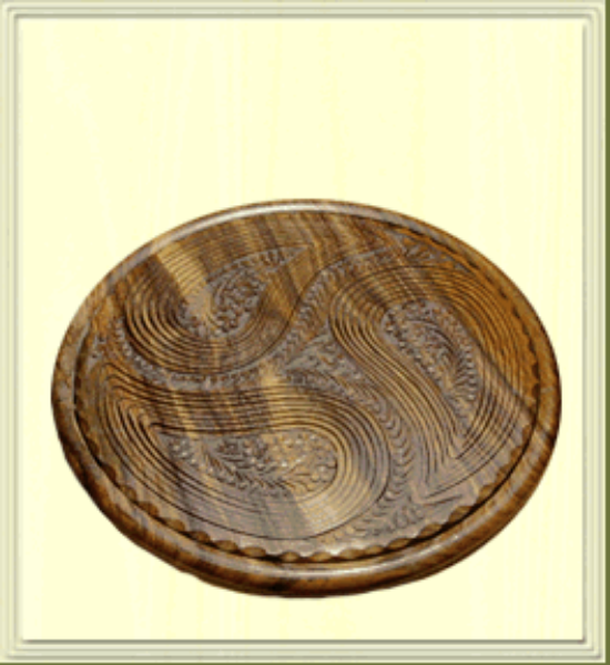 Picture of Angel Wood Handcraft Candy Fruit Decorative Kitchen Collapsible Baskets 14" 3 Compartments