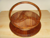 Picture of Angel Wood Handcraft Candy Fruit Decorative Kitchen Collapsible Baskets 14" 3 Compartments