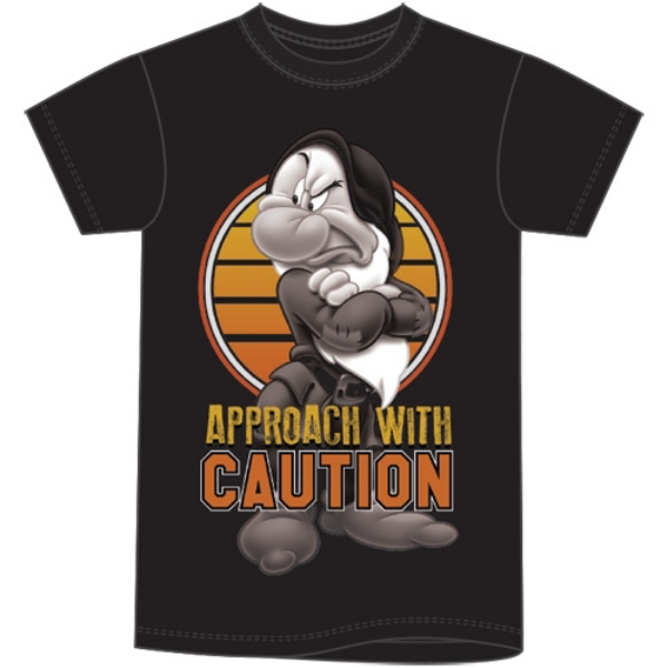 Picture of Disney Adult Men's Tee Grumpiness Mood Black T-Shirt