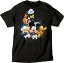 Picture of Disney Adult Unisex T-Shirt Fab 4 Bursting Goofy Donald Mickey Pluto Tee Black