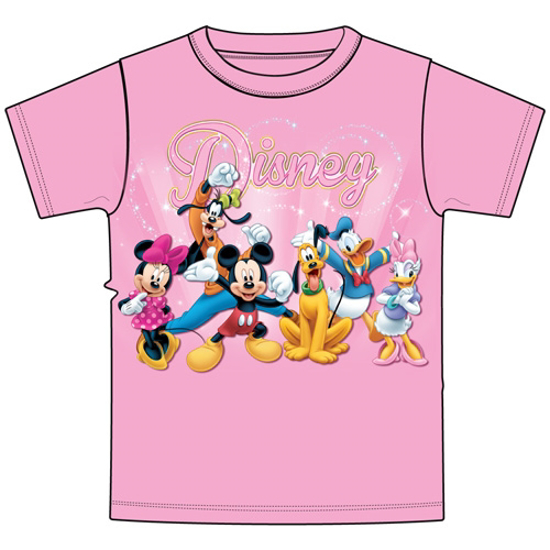 Picture of Disney Adult Women's T-Shirt Disney Sparkle Pink T-Shirt