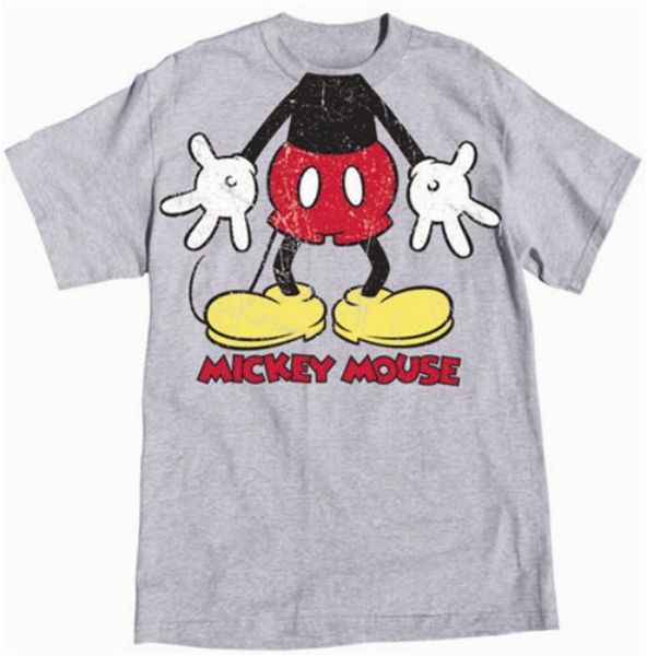 Picture of Disney Adult Unisex T Shirt Gotta Love Mouse Headless Gray Heather T-Shirt