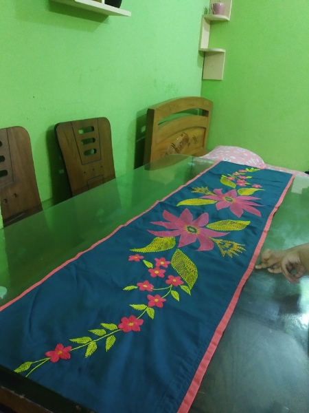 Picture of Angel Hand Craft Hand Stitch Dinning Table Runner