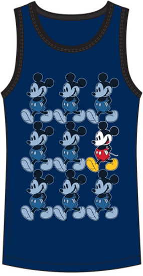 Picture of Disney Boys Tank Mickey Mouse Roll Navy Black