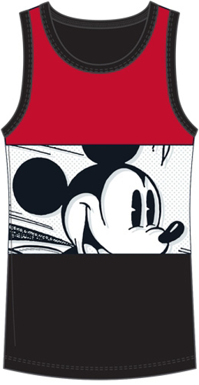 Picture of Disney Boys Tank Mickey Mouse Speed Red White Black tank top