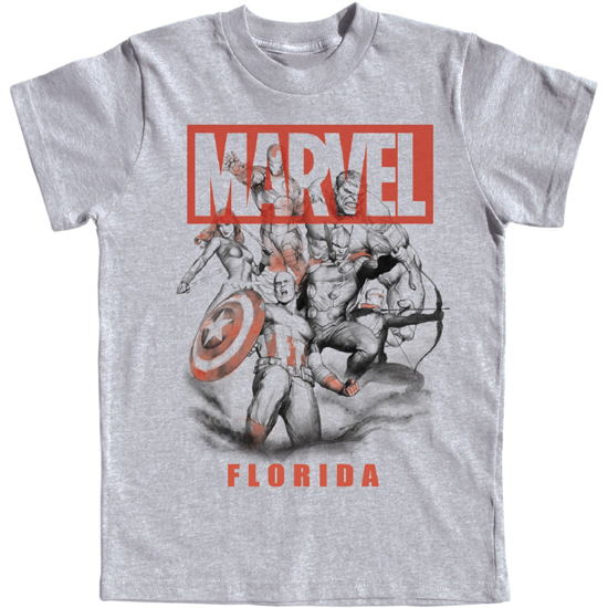 Picture of Marvel Adult Mens T-Shirt Avengers Assemble Florida Namedrop Large