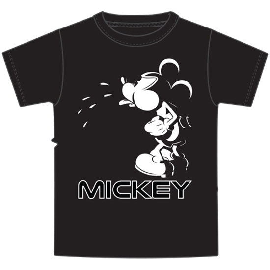 Picture of Disney Youth Boys Tee Bad Mickey Spit Black