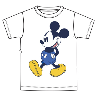 Picture of Disney Youth Boys Tee Mickey Capri Walking White