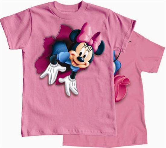 Picture of Disney Girls T Shirt Pop Out Minnie Pink