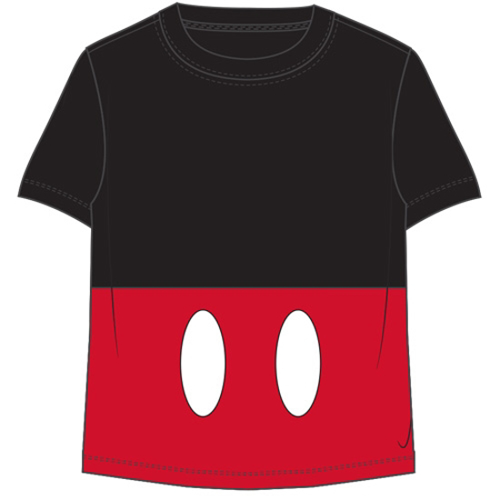 Picture of Disney Toddler Boys T Shirt Mickey Shorts Black Red