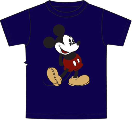 Picture of Disney Adult Mens T-Shirt Mickey Head to Toe Navy