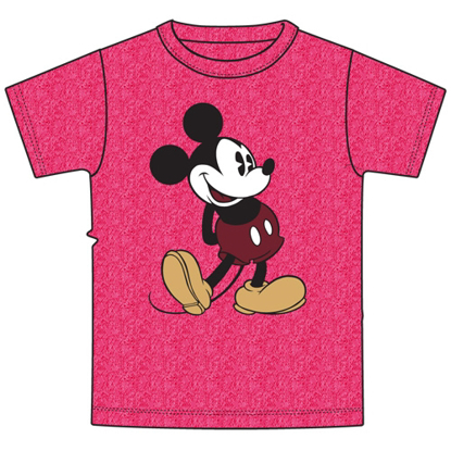 Picture of Disney Plus Size T-Shirt Mickey Head to Toe Heather Pink