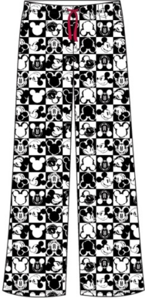 Picture of Disney Womens Pajama Pant Mickey Checkers White