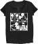 Picture of Disney Adult V-Neck Shirt Mickey Warhol Black