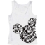 Picture of Disney Adult Womens Tank Checkers Mickey Head White