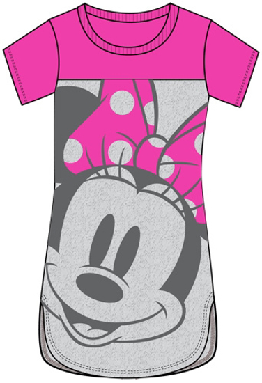 Picture of Disney Junior Scoop Neck Tunic Minnie in Yo' Face Pink Gray