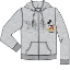 Picture of Disney Adult Mickey Plus One Zip Up Hoodie Gray Medium