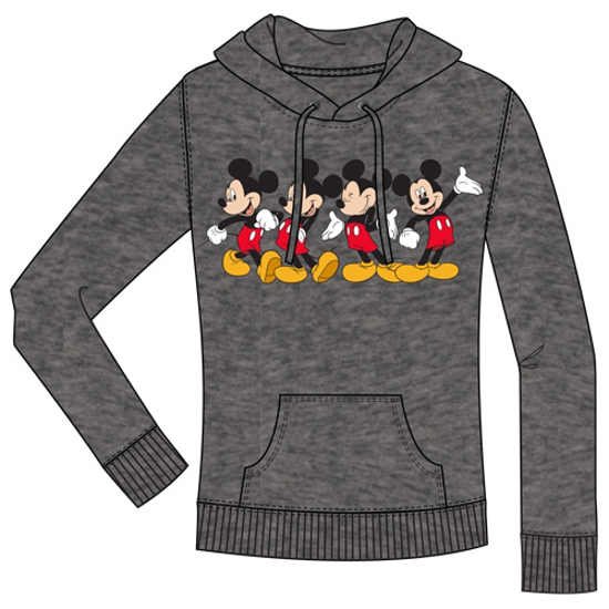 Picture of Disney Junior Mickey Happy Pullover Hoodie Charcoal Gray