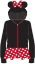 Picture of Disney Youth Girls Minnie Ears Dress Up Zipper Hoodie Black Red