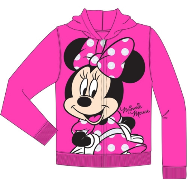 Picture of Disney Toddler So Happy Minnie Zip Up Hoodie Fuschia Pink