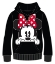 Picture of Disney Minnie Mouse Peeking Adults Fleece Hoodie Black Small