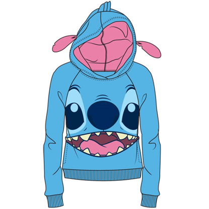 Picture of Disney Junior Cosplay Stitch with Ears Pull Over Hoodie Blue