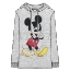 Picture of Disney Adult Men's Whatever Mickey Lightweight Hoodie Gray Heather
