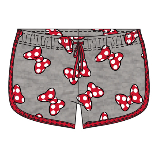 Picture of Disney Youth Girls So Minnie Bows Shorts Gray Red