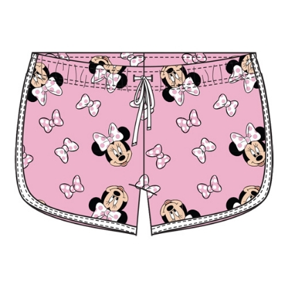 Picture of Disney Minnie Mouse All-Over-Print Girls Fashion Shorts Pink White XS