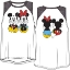 Picture of Disney Youth Girls Raglan Front Back Tank Top Mickey Minnie Sitting White Black