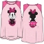 Picture of Disney Youth Girls Raglan Front Back Tank Top Minnie Dots Sitting Pastel Pink & Fuchsia