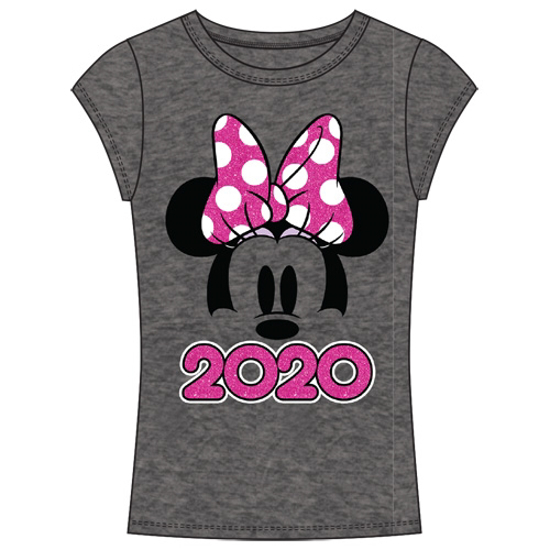 Picture of Disney Youth 2020 Minnie Show Fashion Top Dark Gray Pink