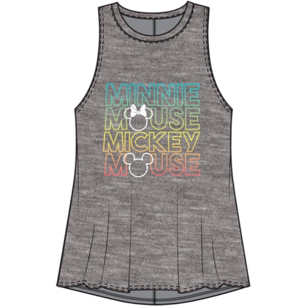 Picture of Disney Junior Fashion Tank Mic Min Artwork Gray