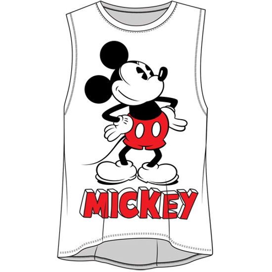 Picture of Disney Junior Fashion Tank Top Mickey Mouse Name White