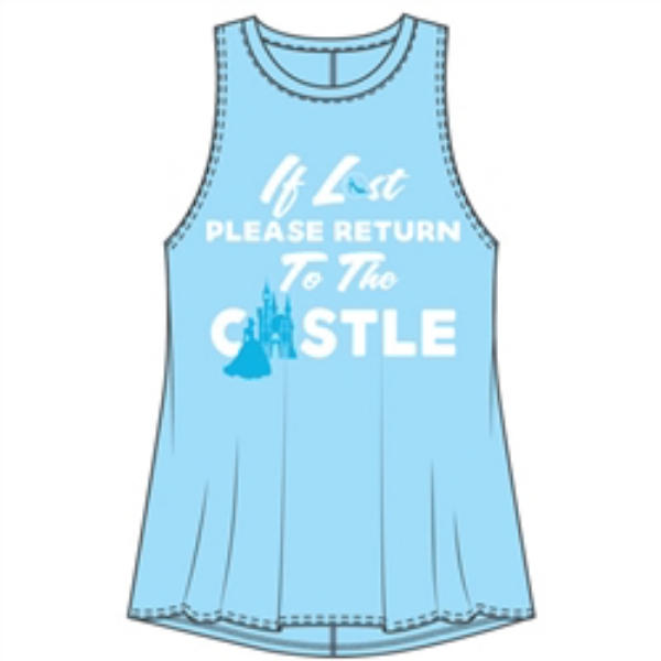 Picture of Disney Junior Fashion Tank If Lost Princess Castle Light Blue