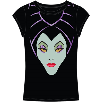 Picture of Disney Junior Fashion Top Evil Look Maleficent Black