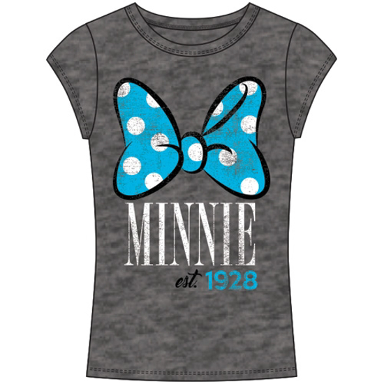 Picture of Disney Junior Fashion Top Minnie Mouse Bow 28 Gray