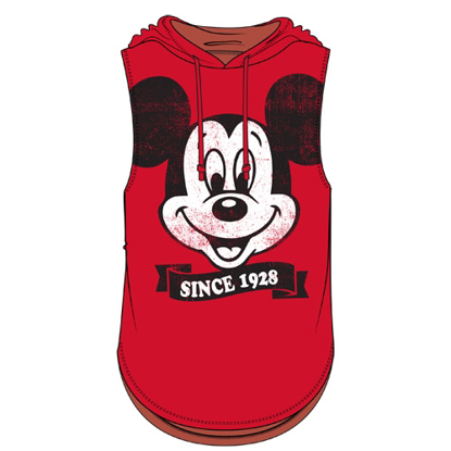 Picture of Disney Junior Fashion Hooded Tank Top Big Face Mickey Mouse Since 1928 Red