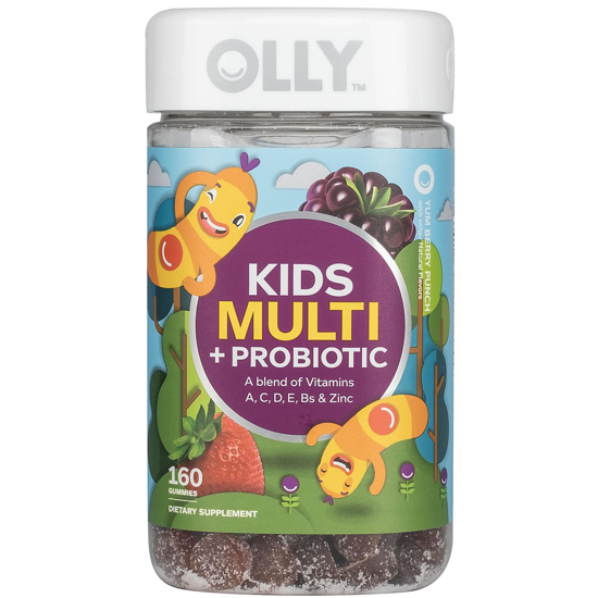Picture of Olly Kids Multi + Probiotic Yum Berry Punch Vitamin Gummies 160 ct