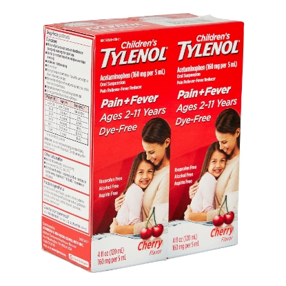Picture of Children's Tylenol Oral Suspension Cherry 4 oz 2 pk