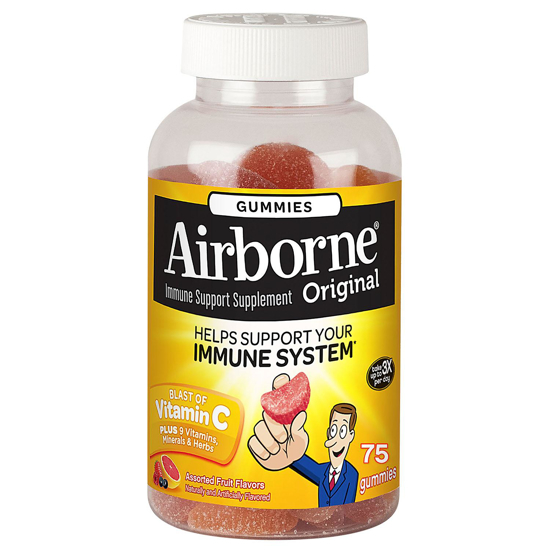 Picture of Airborne Assorted Fruit Flavored Gummies 75 ct