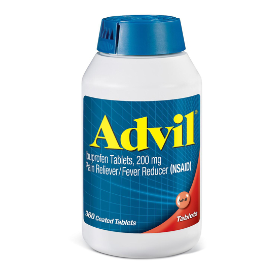 Picture of Advil Pain Reliever Fever Reducer Coated Tablet 200mg Ibuprofen 360 ct